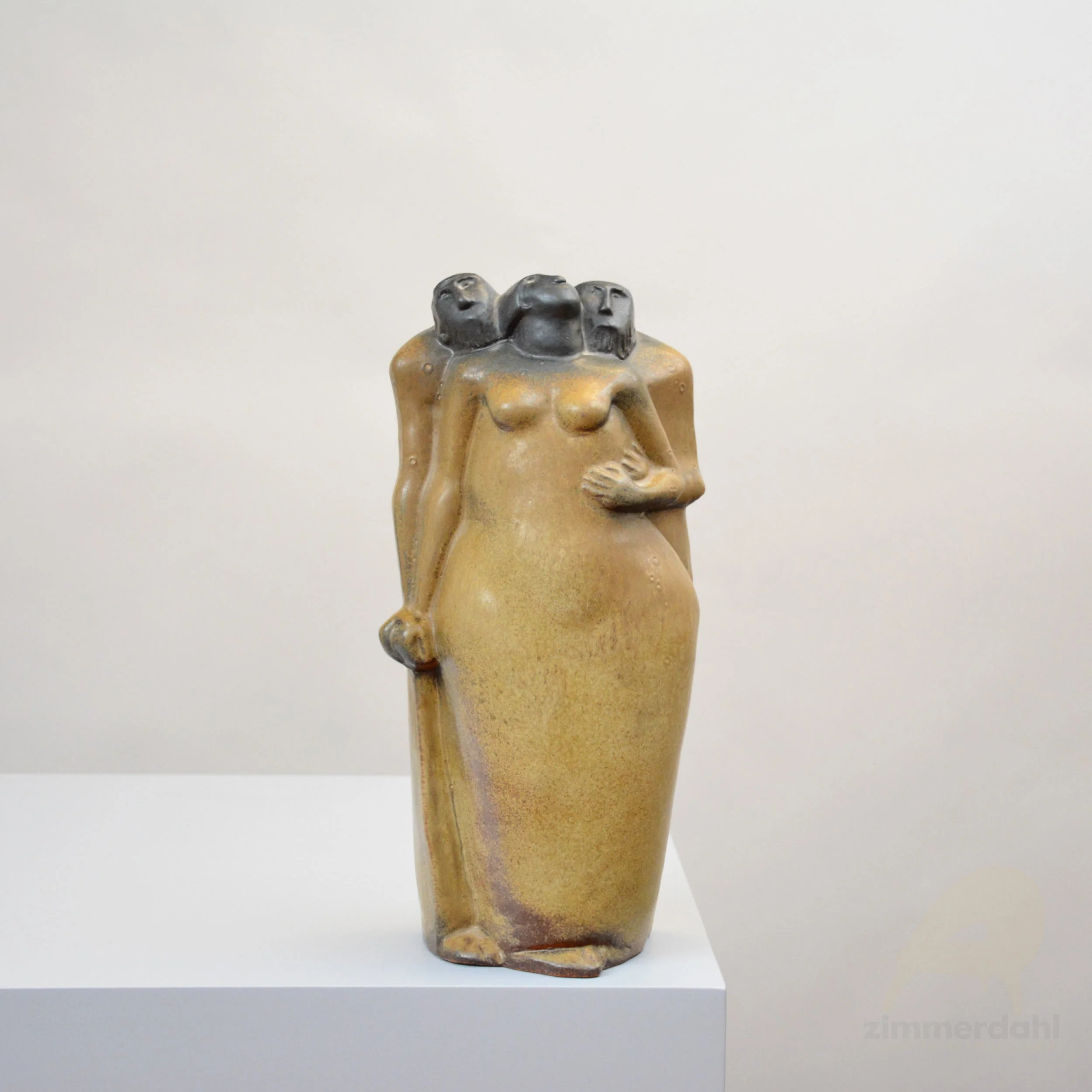 Stoneware, Susanna and The Elders, Sculpture by Åke Holm, Sweden